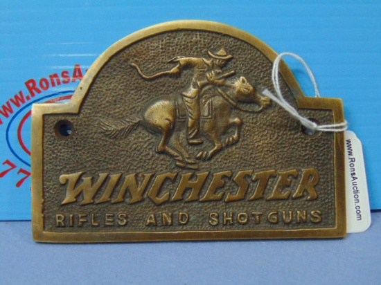 Winchester Plaque Rifles and Shotguns Over 4" Long Retro Style