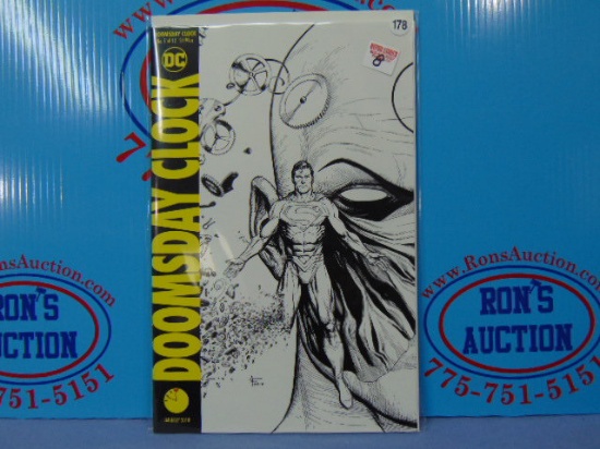 Doomsday Clock #1 Black and White Variant Cover