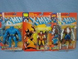3 1990's X-men Toybix Figures Wolverine - Random - Beast