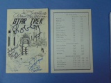 Star Trek Convention Sacramento 1976 Pamphlet - Signed Whitney/Hyde/Koenig