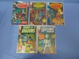 Four Vintage Comic Books - Tower of Shadows and Where Creatures Roam