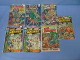Lot of Seven Vintage Comic Books - Sub-Mariner, Strange Tales, Doctor Strange