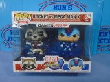 POP! Games Marvel Vs. Capcom 2 Pack - Rocket vs. Mega Man X - NIB