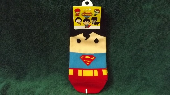 New DC Justice League Superman Kids Character Socks