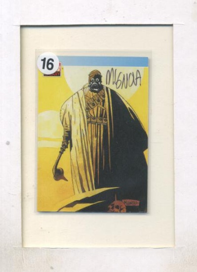 Tusken Raider Star Wars Card Autographed by Mike Mignola