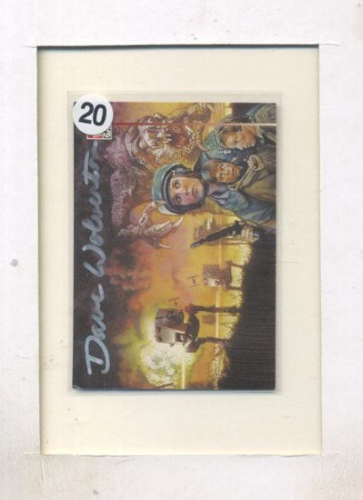 Princess Leia Star Wars Card Signed by Dave Wolverton