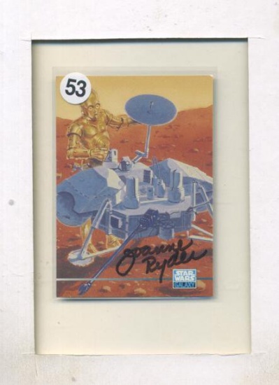 Joanne Ryder Star Wars Galaxy Autographed Card