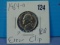 1964-D Jefferson Nickel  - BU - Clipped Rim Error