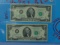 Two 1976 United States $2 Notes - Uncirculated