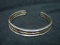 Sterling Silver Cuff Bracelet - With Brass & Copper Accents