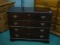 Dark Wood Two-Drawer Dresser