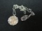 Vintage 14k Gold & Sterling Silver Diamond Pendant - By HONY - 
