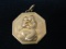 Gold-Tone Pendant - Mother And Child - 