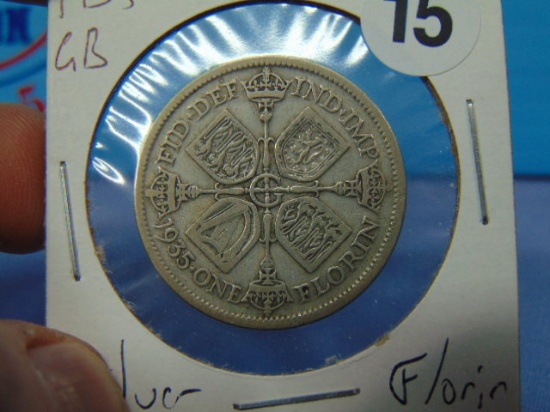 1935 Great Britain Silver Florin