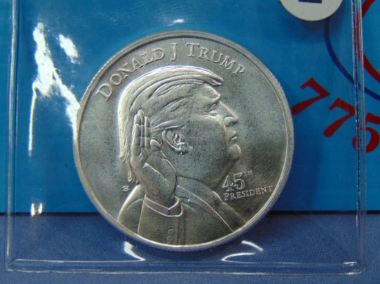 Donald J. Trump White House Silver Bullion Round