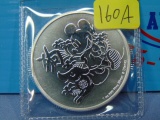 2018 New Zealand Niue $2 Silver Bullion Coin - Mickey Mouse Lunar