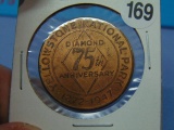 1872-1947 Yellowstone Diamond 75th Anniversary Token
