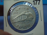 1934 Union Pacific Lucky Piece Aluminum Token