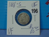 1886-S Seated Liberty Silver Dime - VF