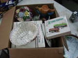 Box Of Vintage Collectibles - Collector Plates, Slide Viewer & More