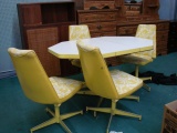Mid-Century Vintage Five-Piece Dining Group - Table & Four Chairs