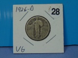 1926-D Standing Liberty Silver Quarter - VG