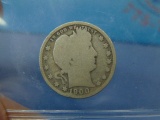 1900 Barber Silver Quarter