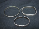 Three Old Silver Bracelets