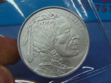 Indian Head Buffalo Silver Bullion Round