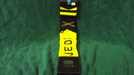 New Stance Star Wars Jedi Socks Size Large Fits 9-12. Retail $20