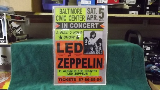 New 12x18 Led Zeppelin Retro Concert Poster