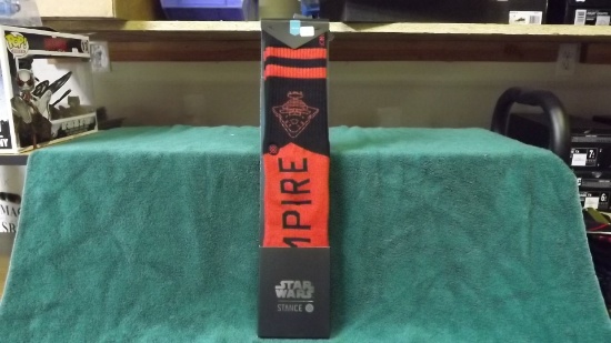 New Stance Star Wars Empire Socks Size Large Fits 9-12. Retail $20