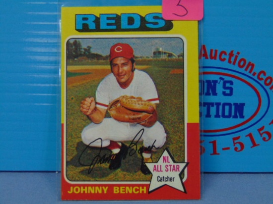 1975 Topps #260 Johnny Bench All Star Baseball Card