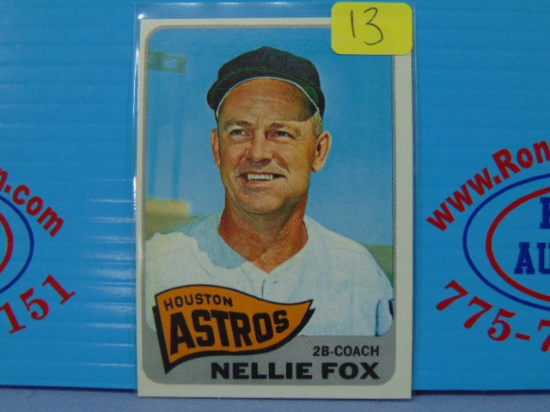 1965 Topps #485 Nellie Fox Houston Astros Coach Card