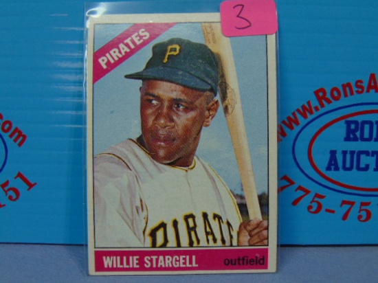 1966 Topps #255 Willie Stargell Pirates Baseball Card