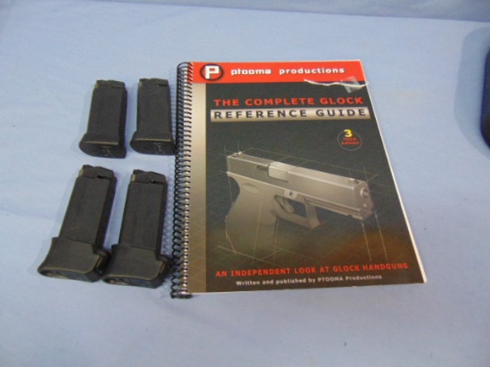 Ptooma Complete Glock Reference Guide with Four Glock .45 Magazines