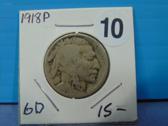 1918 Buffalo Nickel - Good