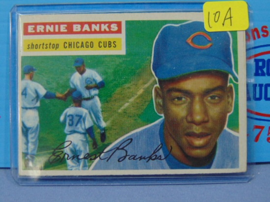 1956 Topps #15 Ernie Banks Cubs Baseball Card