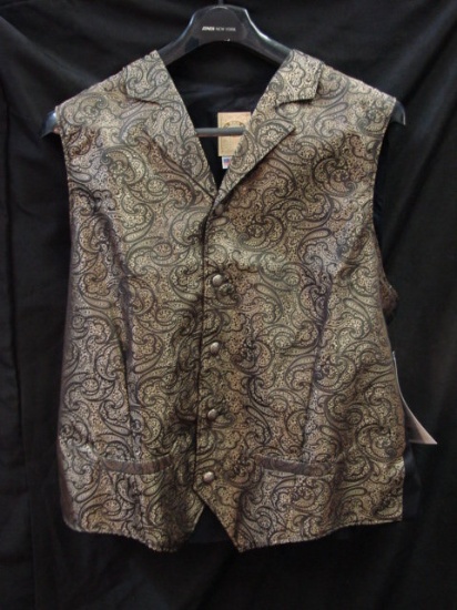 Wah Maker "Roscoe" Western Vest - Men's Big & Tall Size XLT - New With Tags