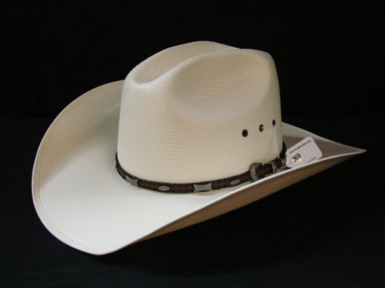 Larry Mahan's Milano Hat Company 10X Straw Western Hat - Size 7 3/8
