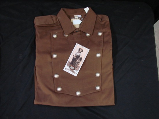 Wahmaker Old-Fashioned Double-Breasted Canvas Shirt - US Men's XL - New