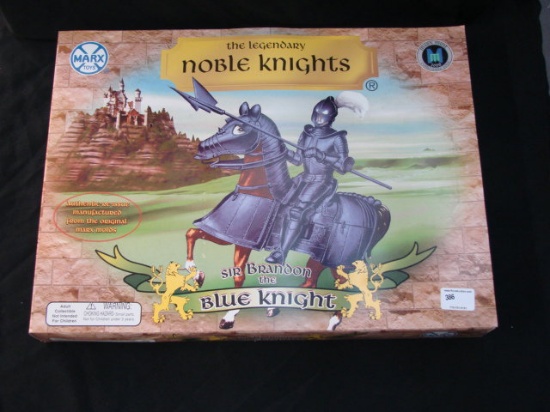 Marx Toys "The Legendary Noble Knights" Doll - Sir Brandon The Blue Knight - New In Box