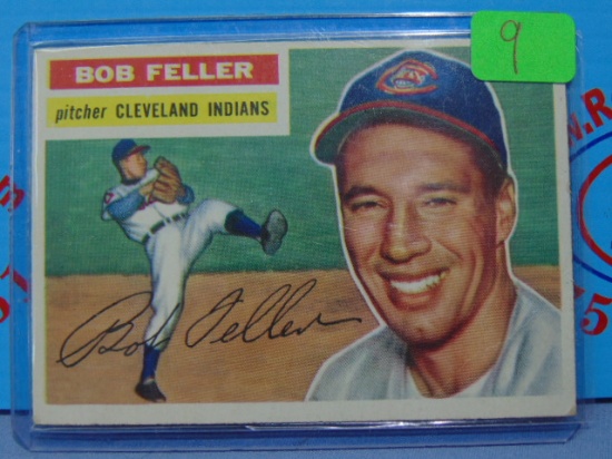 1956 Topps #200 Bob Feller Indians Baseball Card