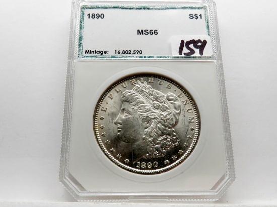 Morgan $ 1890 PCI Mint State (Old Holder)