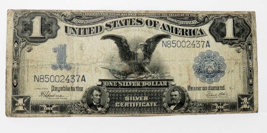 $1 Silver Certificate 1899 "Black Eagle" FR236, SN N85002437A, F