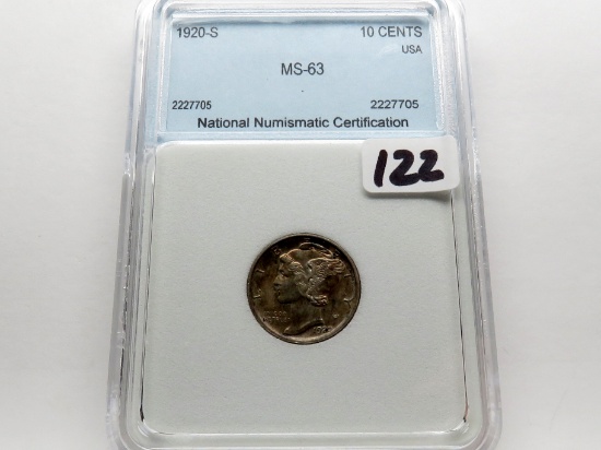 Dime Mercury 1920-S NNC Mint State