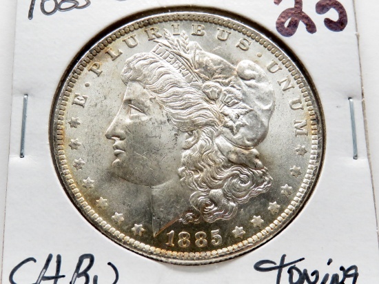 Morgan $ 1885-O CH BU toning