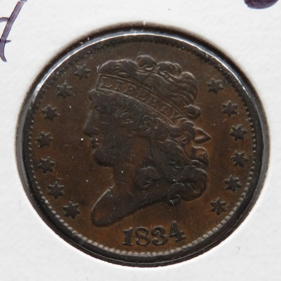 Classic Head Half Cent 1834 VF
