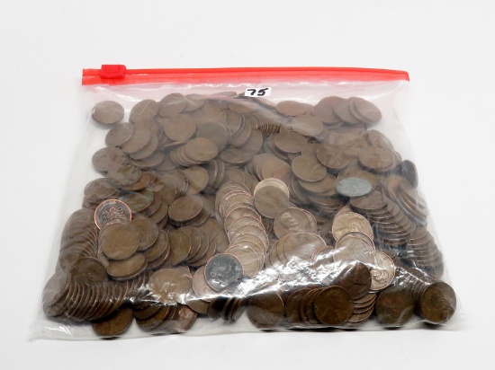 500 Lincoln Wheat Cents, 30's, 40's, 50's, includes 10 Steel