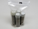 4 Rolls (160) Buffalo Nickels, all with dates